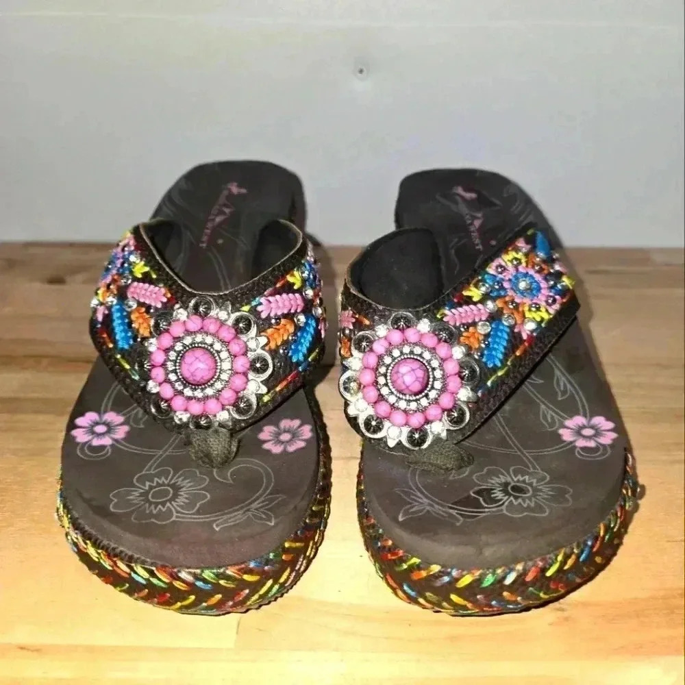 Womens Montana West Platform Sandals Size 6